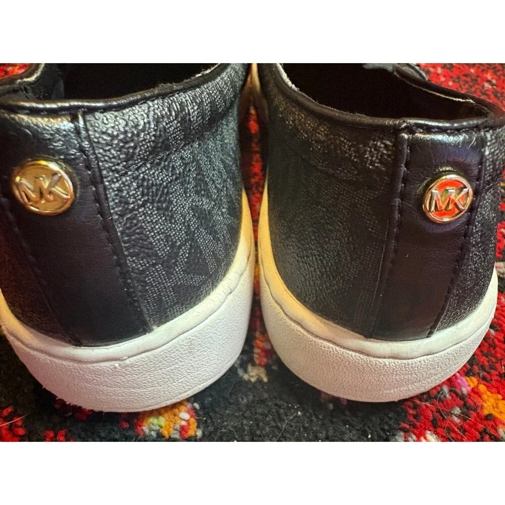 Michael Kors Black and White MK Sneakers - Size 8.5